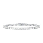 18K White Gold LAB GROWN Classic Diamond Tennis Bracelet 4 Prong Ultra Premium Collection (E-F Color, VS Clarity) - Adorn By You - Timeless Elegance