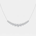 5 Carat total weight Round Lab Grown Diamond Thirteen Diamond Demi Eternity Fashion Necklace in 14K / 18K white gold | Adorn By You