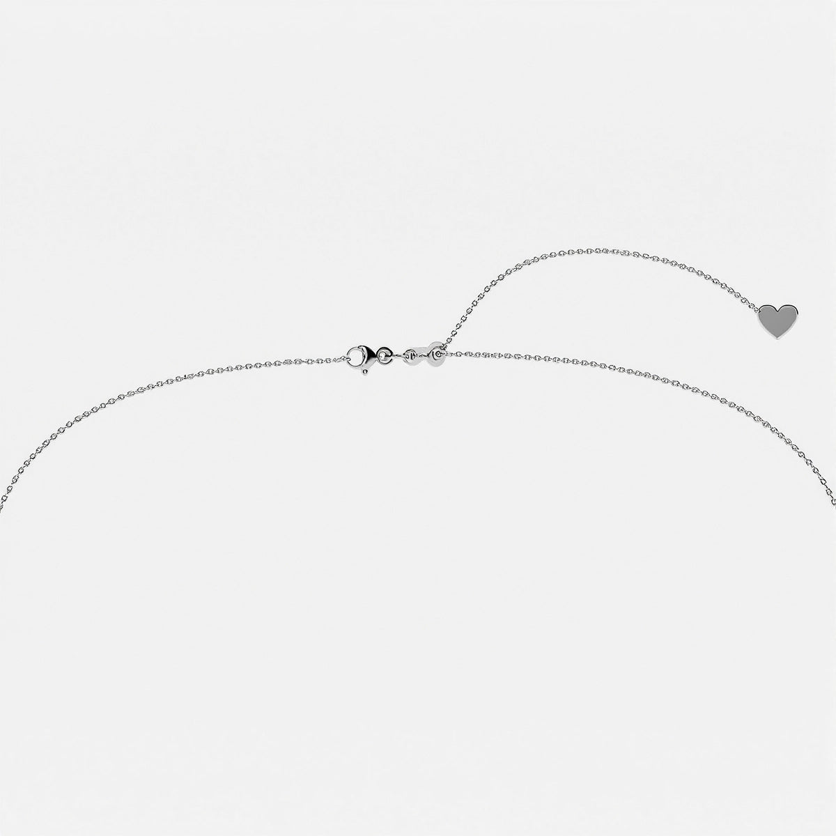 Hook Style of Round Lab Grown Diamond Thirteen Stone Demi Eternity Fashion Necklace | Adorn By You