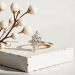 2 Carat 6 Prong Marquise Solitaire Engagement Ring | Adorn By You