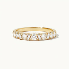 Diamond Mosaic Confetti Yellow Gold Band | Adorn By You