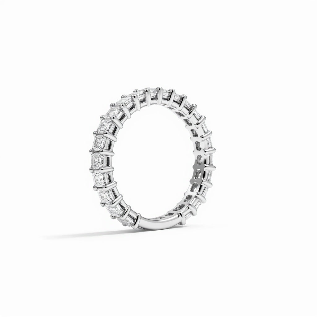 Emerald Cut Eternity Band | 3 Quarter Diamond Coverage | Adorn By You