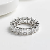 Emerald Cut Eternity Band | Full Diamond Coverage | Adorn By You