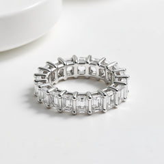Emerald Cut Eternity Band | Full Diamond Coverage | Adorn By You