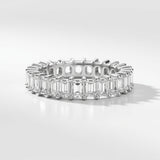 Emerald Cut Eternity Band | Full Diamond Coverage | Adorn By You