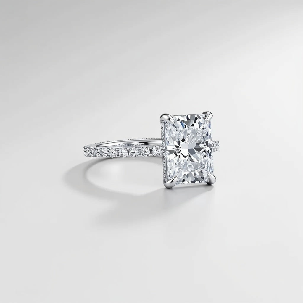 Emerald Pave Diamond Ring | Adorn By You