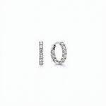 Exquisite Diamond Hoop Earrings - 18K White Gold | Adorn By You