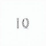 Exquisite Diamond Hoop Earrings - 18K White Gold | Adorn By You