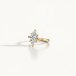 Marquise Solitaire Engagement Ring with Hidden Halo. Marquise cut solitaire Diamond for the Proposal occasion | Adorn By You