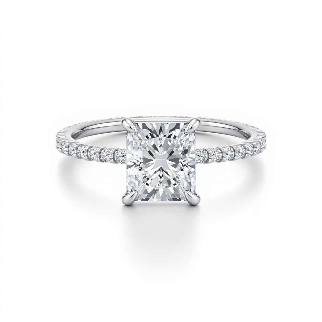 Radiant Pave Diamond Ring | Adorn By You