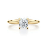Front View of Radiant Solitaire Engagement Ring | Adorn By You