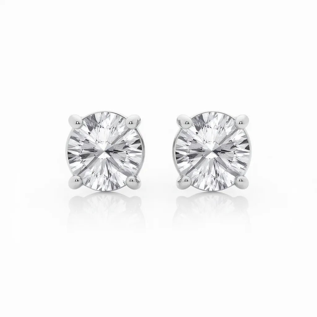 Lab-Grown VS Diamond Stud Earrings in 14K/18K Gold, D - F Color, 0.25–6 CTW, Screw Back which is perfect for daily wear or gifting. | Adorn By You