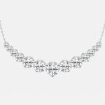 5 Carat total weight Round Lab Grown Diamond Thirteen Stone Demi Eternity Fashion Necklace | Adorn By You