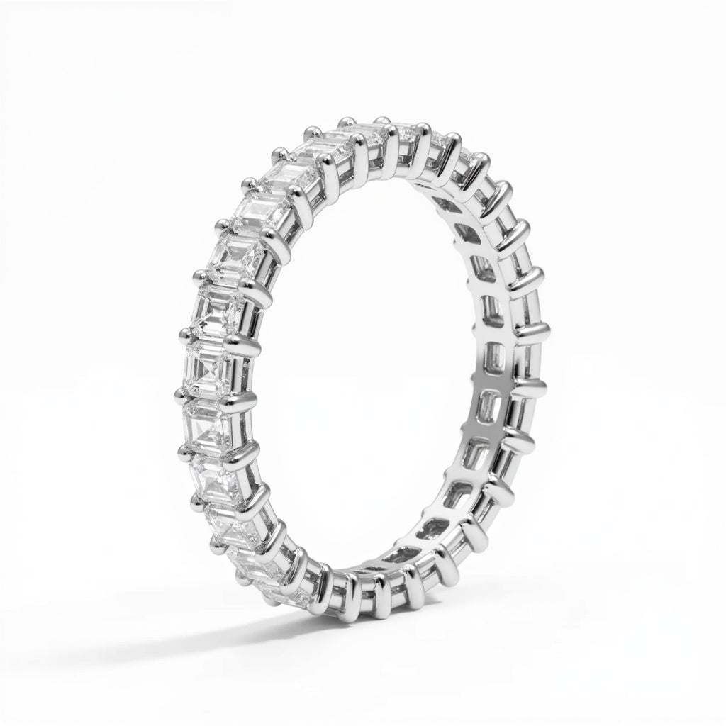 Emerald Cut Eternity Band | Full Diamond Coverage | Adorn By You