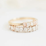 Diamond Mosaic Confetti Rose Gold Band | Adorn By You