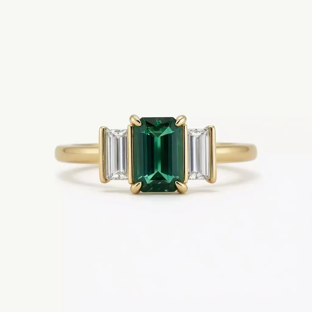 The Celestial Spectrum Diamond Ring Front View | Adorn By You - Timeless Elegance