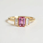 The Celestial Spectrum Diamond Ring Light Pink  | Adorn By You - Timeless Elegance