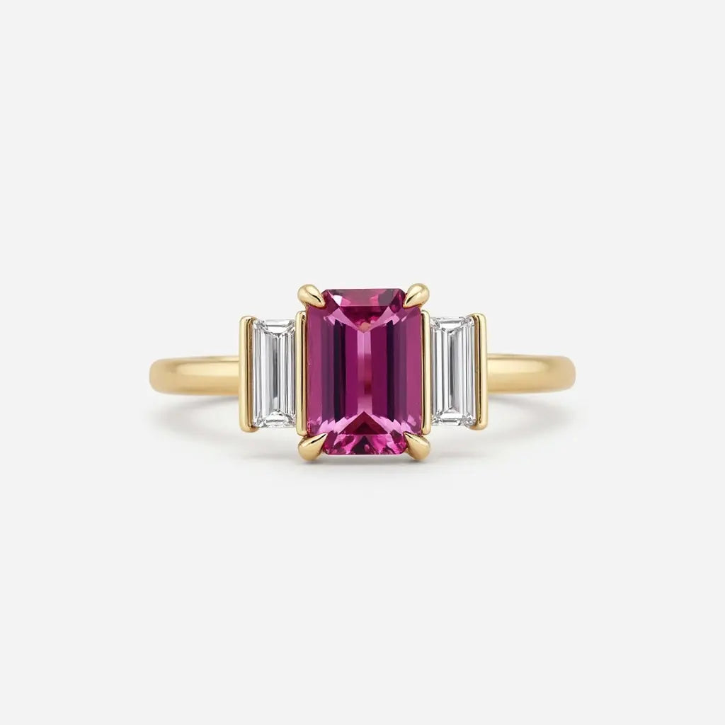The Celestial Spectrum Diamond Ring Pink  | Adorn By You - Timeless Elegance