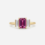 The Celestial Spectrum Diamond Ring Pink  | Adorn By You - Timeless Elegance