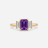 The Celestial Spectrum Diamond Ring Purple | Adorn By You - Timeless Elegance