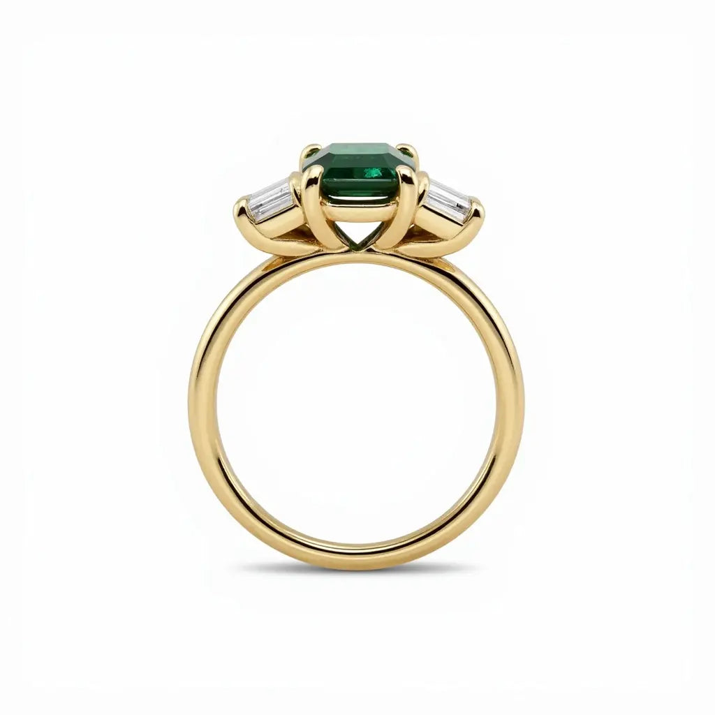 The Celestial Spectrum Diamond Ring Top View | Adorn By You - Timeless Elegance