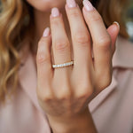 Diamond Mosaic Confetti Yellow Gold Band | Adorn By You