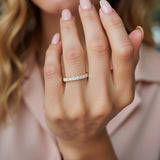 Diamond Mosaic Confetti Yellow Gold Band | Adorn By You