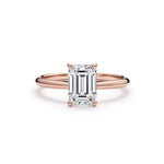 1.00 Carat Emerald Cut Diamond Engagement Ring - Adorn By You - Timeless Elegance