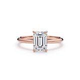 1.00 Carat Emerald Cut Diamond Engagement Ring - Adorn By You - Timeless Elegance