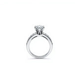 2 Carat: Six-Prong Solitaire Engagement Ring with Channel Set Band | Adorn By You - Timeless Elegance
