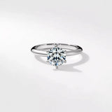 2 Carat: Classic Six-Prong Solitaire Engagement Ring - Adorn By You - Timeless Elegance