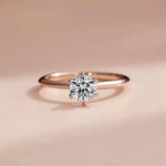 2 Carat: Classic Six-Prong Solitaire Engagement Ring - Adorn By You - Timeless Elegance