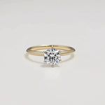 2 Carat: Classic Six-Prong Solitaire Engagement Ring - Adorn By You - Timeless Elegance