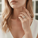 2 Carat: Six-Prong Solitaire Engagement Ring with Channel Set Band - Adorn By You - Timeless Elegance