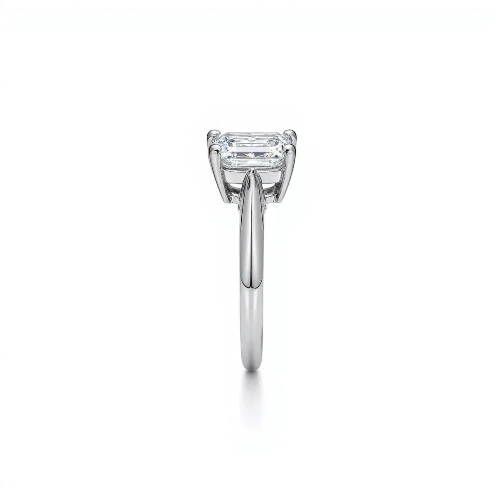 1.00 Carat Emerald Cut Diamond Engagement Ring - Adorn By You - Timeless Elegance