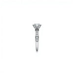 2 Carat: Six-Prong Solitaire Engagement Ring with Channel Set Band - Adorn By You - Timeless Elegance