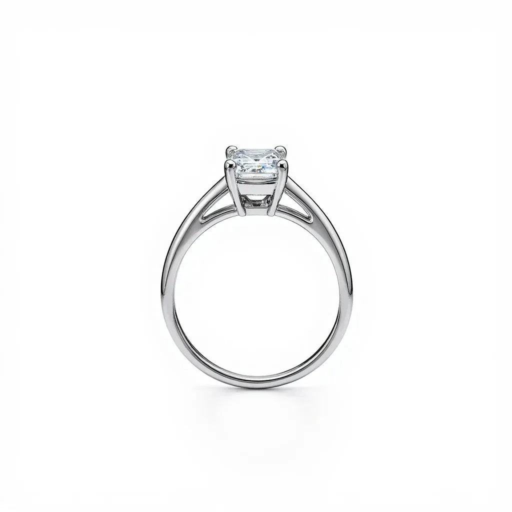 1.00 Carat Emerald Cut Diamond Engagement Ring - Adorn By You - Timeless Elegance